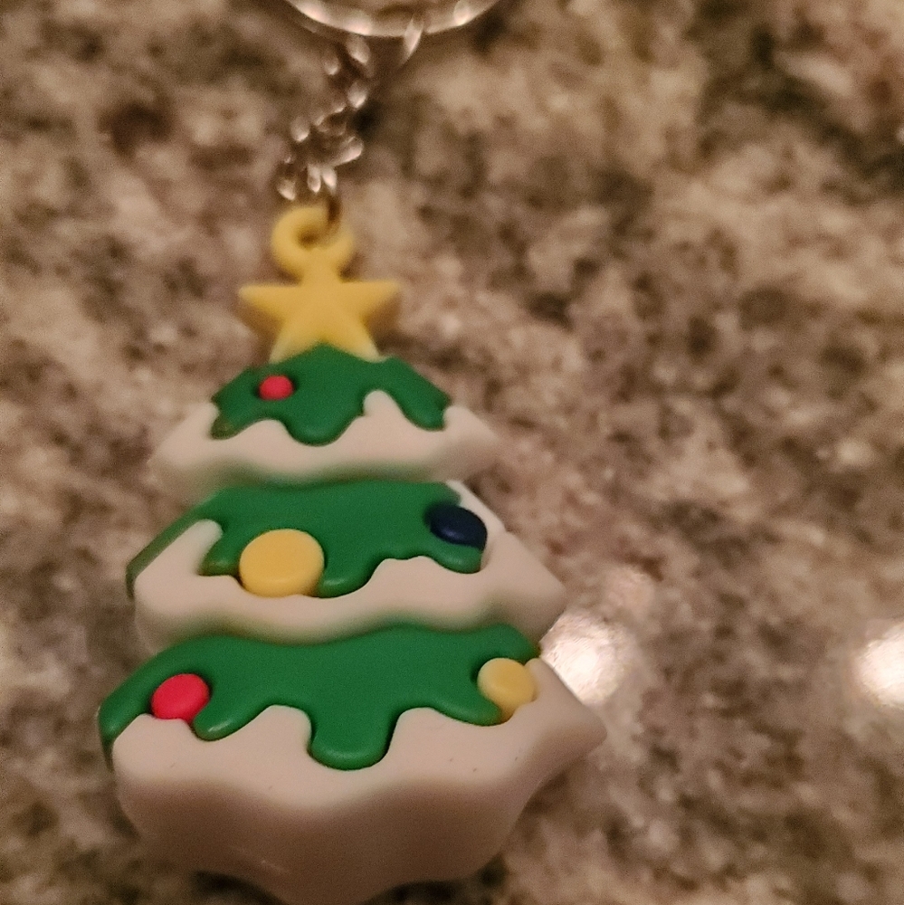 Festive Christmas Tree Key Holder